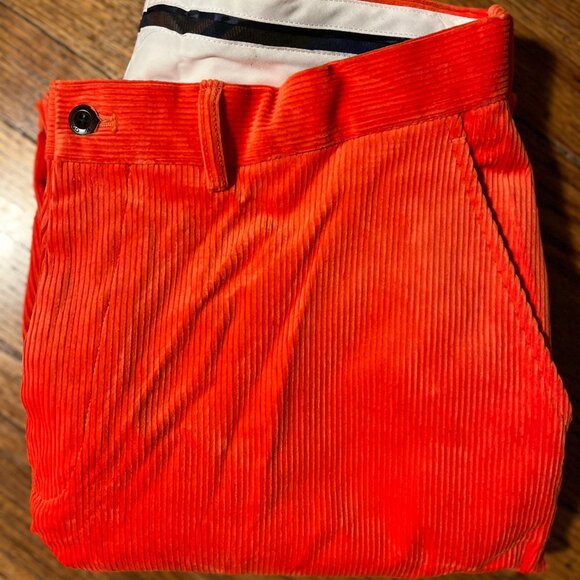 polo golf eclectic grandpa coastal holiday halloween orange vintage cuddly cords - Picture 7 of 7